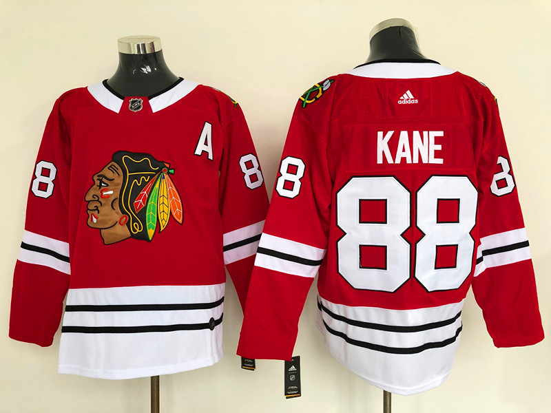 Men's Chicago Blackhawks Patrick Kane #88 Red Home Breakaway Jersey